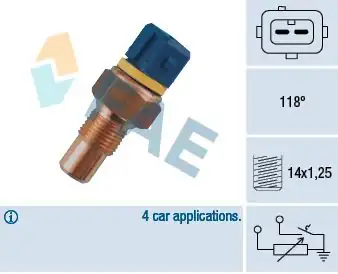 FAE 34050 | Hararet Müşürü Ducato Boxer Jumper Partner 106 306 307 405 406 34460
