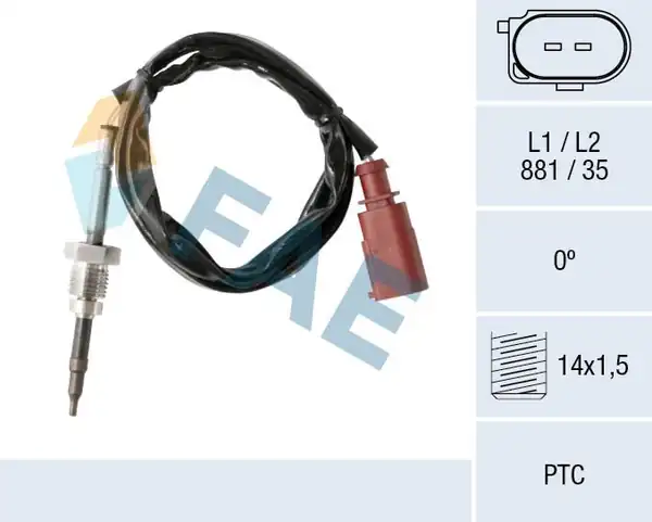 FAE 68017 | Egzos Sıcaklık Sensörü 1 6 Clha 1705056