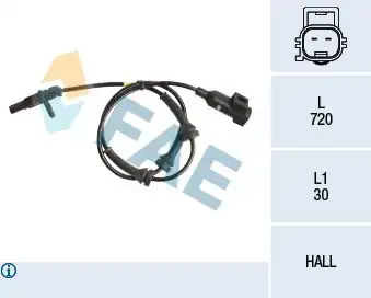 FAE 78212 | ABS Sensörü Arka R L Range Rover Evoque L538 11 19 1574784