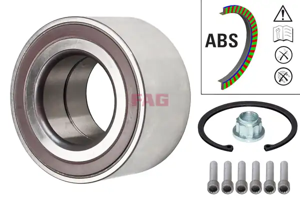 FAG 713610640 | Ön Arka Teker Rulmanı VW Touareg 03 18 Audi Q7 07 15 Porsche Cayenne 03 10 1645946