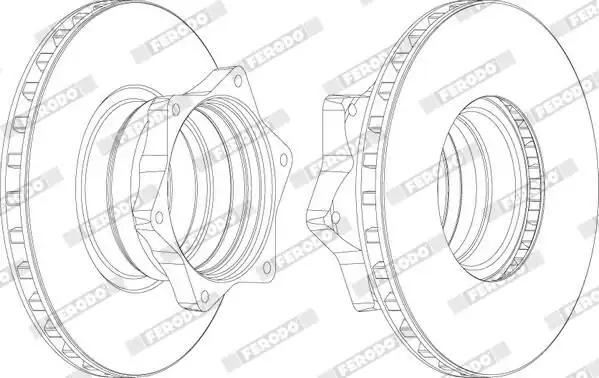 FERODO FCR165A | Fren Disk Aynası 668 Arka Varıo D324 mm 1 Adet