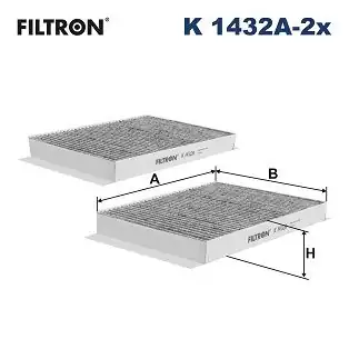 FILTRON K1432A-2X | Karbonlu Kabin Filtresi Mercedes Benz W222 W217 X222 S Serisi 2013