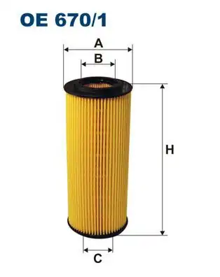 FILTRON OE670-1 | Yağ Filtresi BMW E87 E46 E90 E60 E65 X3 E83 / Fiat Croma Alfa 159 Brera 2.4