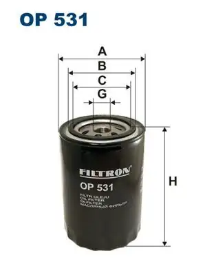 FILTRON OP531 | Yağ Filtresi Omega A 23yd 90 1630367