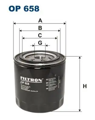 FILTRON OP658 | Yağ Filtresi Jeep Cherokee Xj 4 0 4 0 İ 86 01 Wrangler 4 0 91 96 1620068
