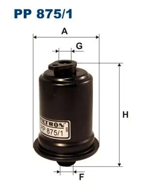 FILTRON PP875-1 | Filtre Benzin Hyundai Elantra 96 06 1 6 Yakıt Filtresi Elantra Coupe Benzin 1996
