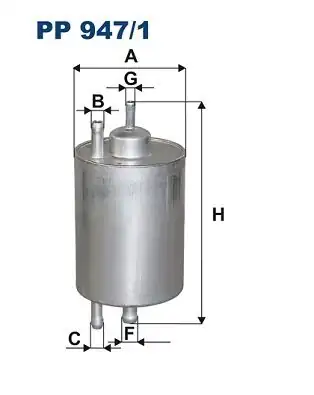 FILTRON PP947-1 | Yakıt Filtresi W202 97 > 00 W203 02 > 07 Cl203 02 > 08 C209 02 > 09 W210 97 > 00 W220 98 > 05