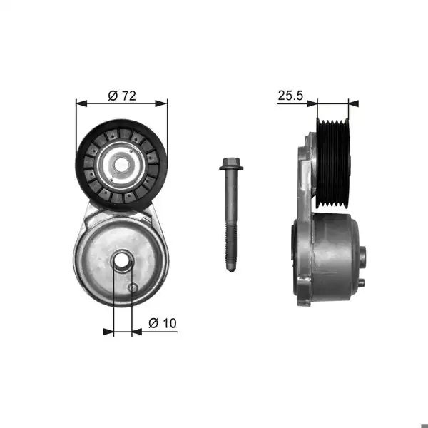 GATES T38103 | Triger Gergi Rulmanı Chevrolet Blazer 4.3 V6 01.94-