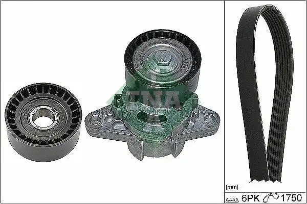 İna 529016410 Kanallı Kayış Seti 6pk1750 Renault Laguna İ Megane İ 1 6 16v K4m 1 4 16v K4j Klimalı