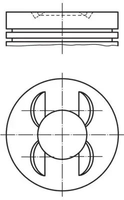 MAHLE 028PI00153002 | Piston Segman Komple Std 2015 Öncesi VW Audi Seat Skoda Cmba Cxsa CZCA Czcb Czdd 4 Adet