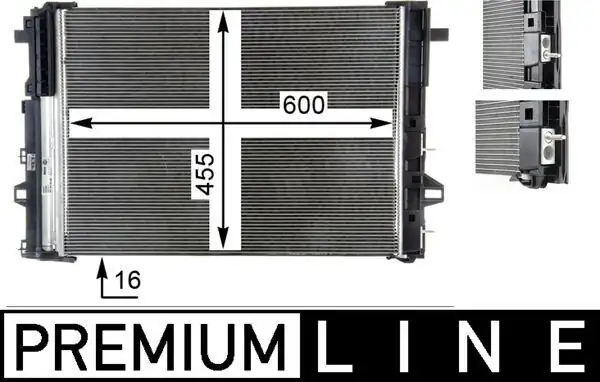 MAHLE AC446000P | Klima Radyatörü Mercedes X117 W176 W246 C117 13-18