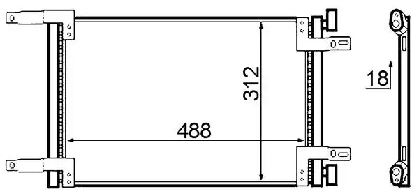 MAHLE AC516000S | Klima Radyatörü Fiat Doblo 1 6 1 9d 16v 01 8fc351305 421