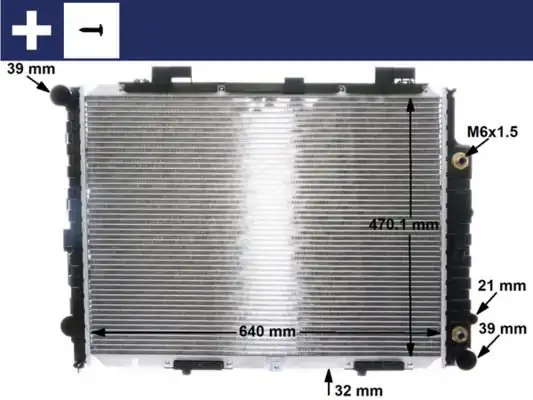 MAHLE CR2204001S | Motor Su Radyatörü Mercedes W210 S210 E200 E240 M111 95 04