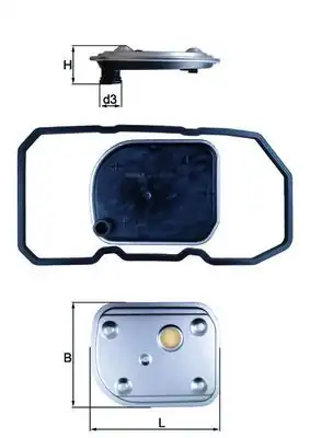 Mahle Hx 158d Şanzıman Filtresi Mercedes W169 W245 1 5i 04 12