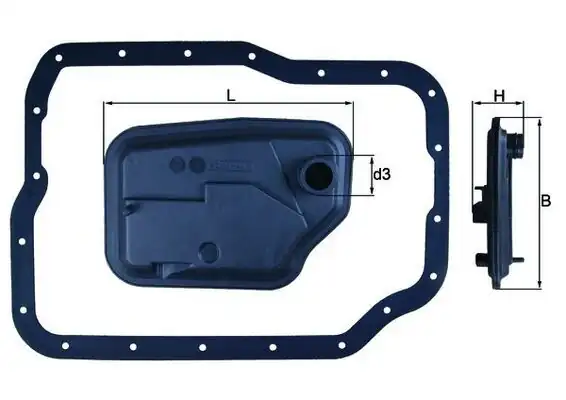 MAHLE HX149D | Şanzıman Yağ Filtresi Ford Focus/Fiesta VI/C-Max Mazda 4F27E 98-10