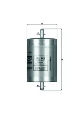 MAHLE KL 65 | Benzin Filtresi Mercedes W124/W202/W210 M111 94-00 SLK/C/E/CLK 180/200/230