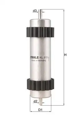 MAHLE KL915 | Mazot Filtresi A4-A5-Q5 2.0 TDI-2,7 TDI-3,0 TDI 08- Q7 3.0 TDI 4.2 TDI