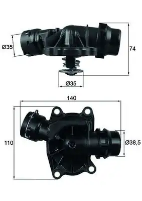 MAHLE TI23388 | Termostat 88°C BMW E38/E39/E46/E53 3.0D M57 / Range Rover III Td6