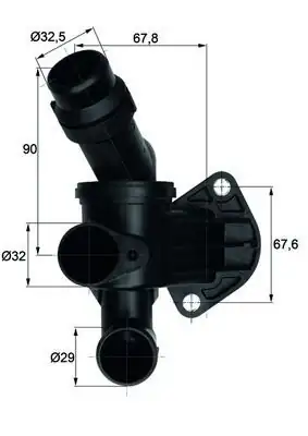 MAHLE TI787 | Termostat Komple A4 Avant 05-08 A6 Avant 05-11 Exeo 09-14 87° Bwe Bul Bgb Bwt