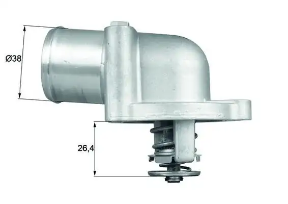 MAHLE TI7887D | Termostat / Termostat 87 C C55587 (Alfa Romeo: 155-156 2.5 V6 / 166 2.0-2.5-3.0 V6)