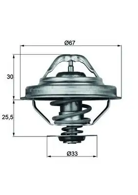 MAHLE TX2888D | Termostat / Termostat 88 C BMW M40 / 42 / 50 / 52 E30 / 34 / 36 90-95