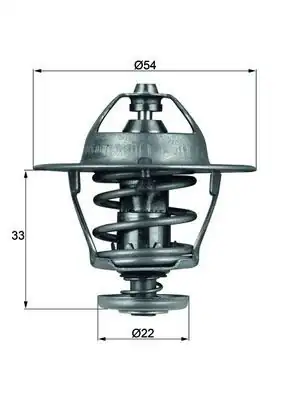 MAHLE TX5385D | Termostat Opel Corsa B/C Astra F/G/H Combo Vectra A/B 1.5-1.7 93-04