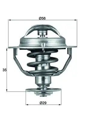 MAHLE TX7382D | Termostat 82°C Toyota Corolla/Yaris/Avensis/Auris 1.4-2.0 D-4D, Mini R50 D