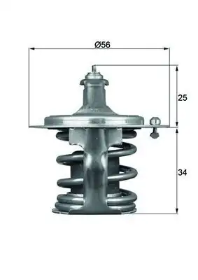 MAHLE TX7978D | Termostat / Termostat 78°C (Subaru Impreza-Forester-Outbeck-Legacy)