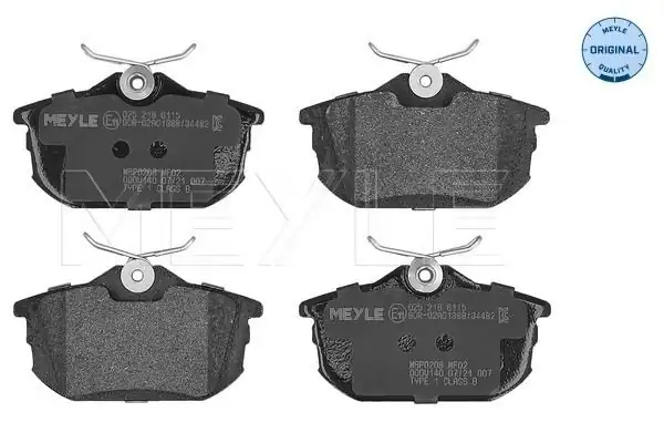 MEYLE 0252186115 | Fren Balatası Smart Arka Forfour Carisma Colt