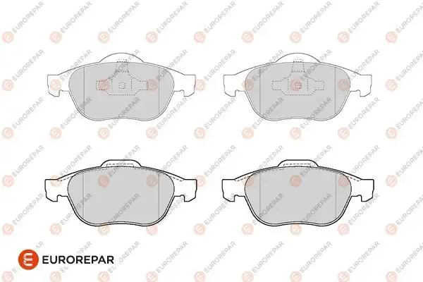 MOPAR Psa 1686269580 Erp Fren Balatası Ön 156 mm Renault Laguna Megane II 02 Gdb1687 Iam