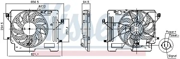 NISSENS 850080 | Fan Motoru Ford Focus 2011 1 5 TDCI