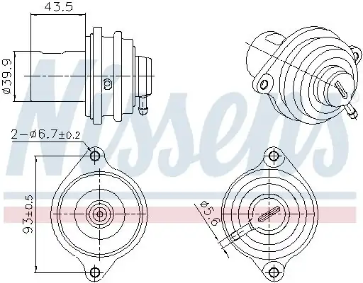 NISSENS 98472 | Egr Valfi Mercedes Smart