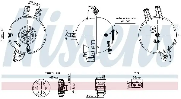NISSENS 996167 | Nissens Rad. Yedek Su Deposu B 47 48 G 01 02 1592052