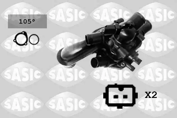 SASIC 3300004 | Termostat Kutu 9804315380 1336 Z6 9810916980 207 3008 308 5008 Berlingo C2 C3 C4 Ds3 Ds4 Ep6
