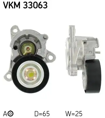 SKF VKM33063 | V Kayış Gergi Rulmanı Kütüklü Peugeot 407 2 0s16 Ew10j4