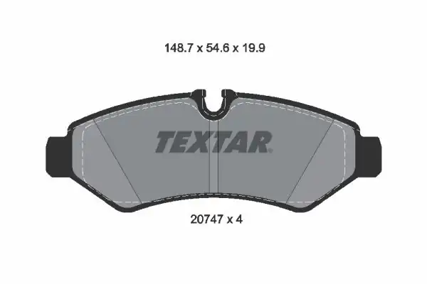 TEXTAR 2074701 | Fren Balatası Arka Spr 907 Bm 18