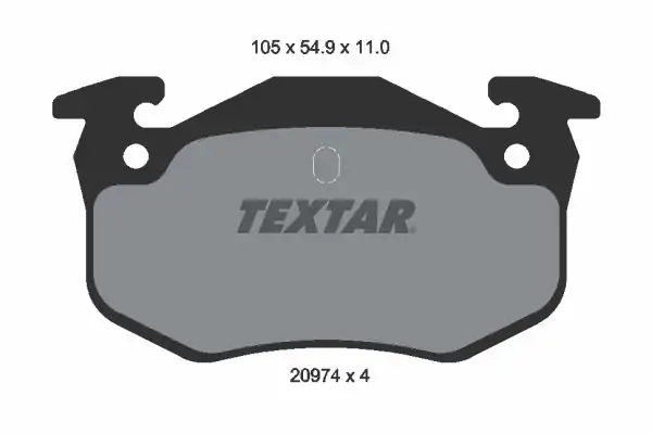 TEXTAR 2097401 | Fren Balatası Peugeot 106 206 306 Arka