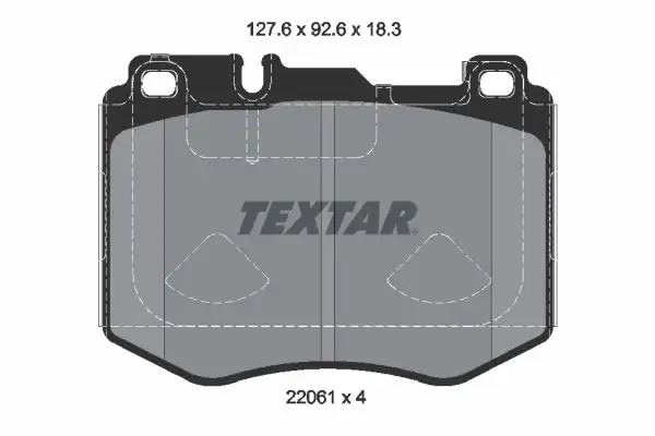TEXTAR 2206103 | Fren Balatası Ön W253 213 257 Bm 15 1781640