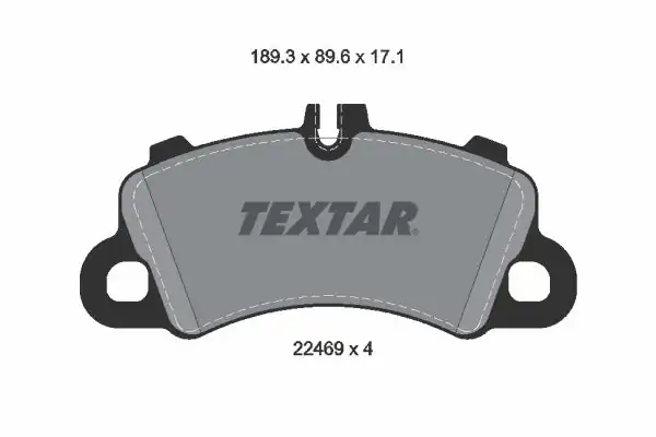 TEXTAR 2246901 | Fren Balatası Ön Cayenne Macan Bm 17 1660739