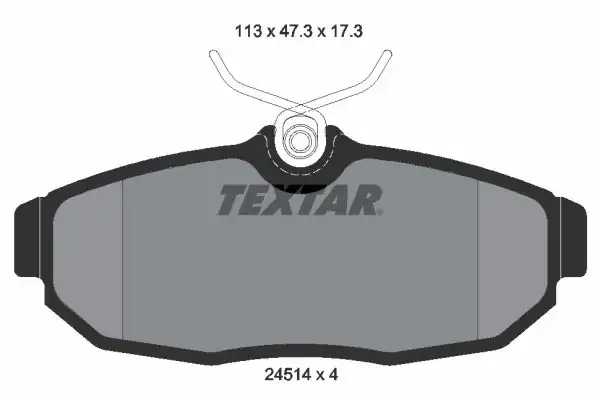 TEXTAR 2451401 | Fren Balatası Ford Mustang