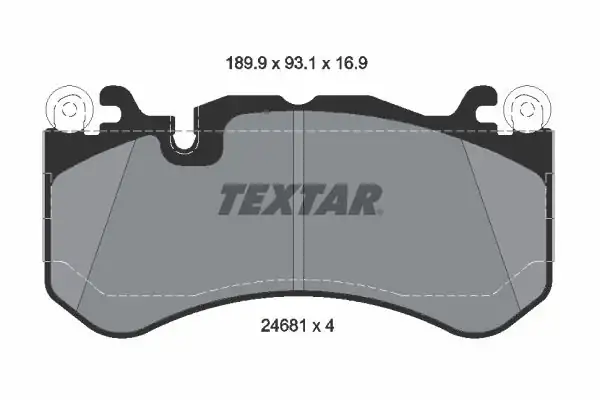 TEXTAR 2468101 | Fren Balatası 204 205 212 222 AMG Ön