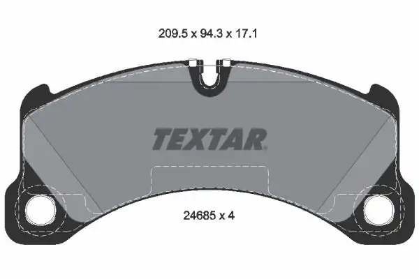 TEXTAR 2468501 | Fren Balatası Ön Porsche Cayenne 3 0 TDI 2010