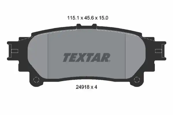 TEXTAR 2491801 | Fren Balata Seti Rx 08 Prius 11 Arka
