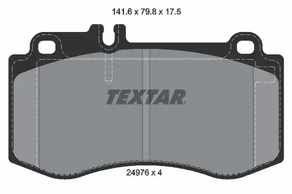 TEXTAR 2497601 | Fren Balatası Ön W212 218 Bm 09 15 1744438