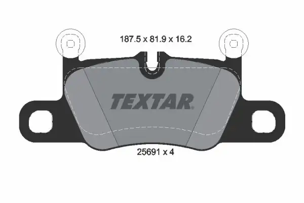 TEXTAR 2569101 | Fren Balatası Porsche Carrera Arka 2012