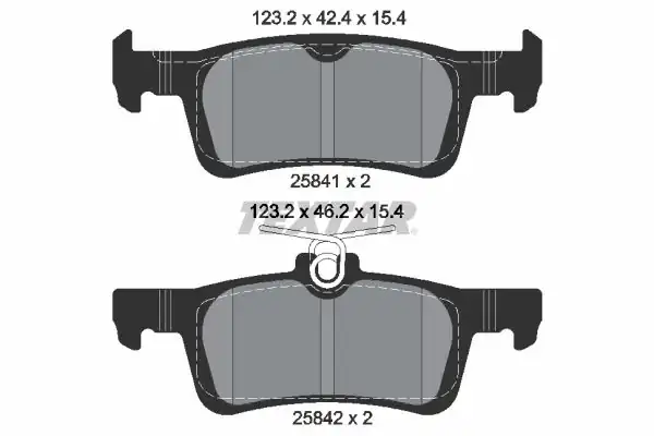 TEXTAR 2584101 | Fren Balatası Peugeot 308 13 Arka