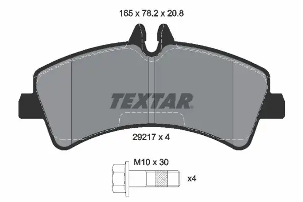 TEXTAR 2921702 | Fren Balatası Arka Mercedes Spr Crafter 515 2007 1622355