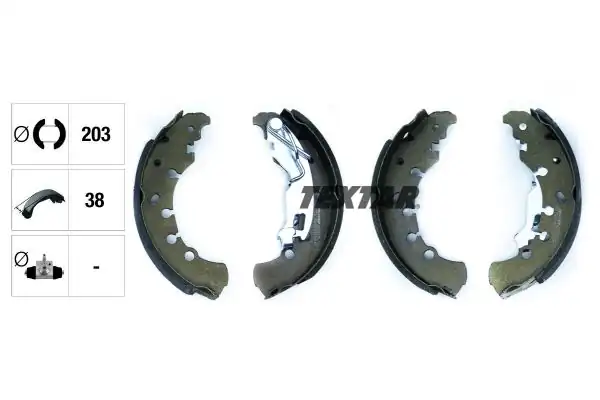 TEXTAR 91065300 | Fren Balatası Kampana Opel Corsa D Punto 203x38