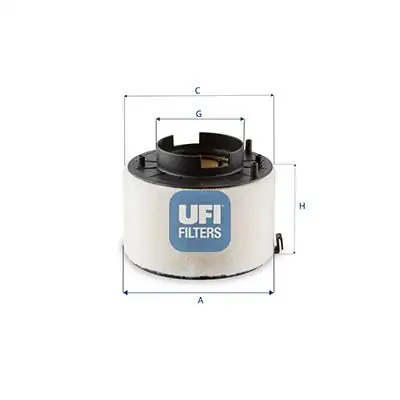 UFI 27-H06-00 | Hava Filtresi Yuvarlak Audi A4 10 16 A5 12 17 CGLC Cgld CNHA Cnhc CSUA Csub