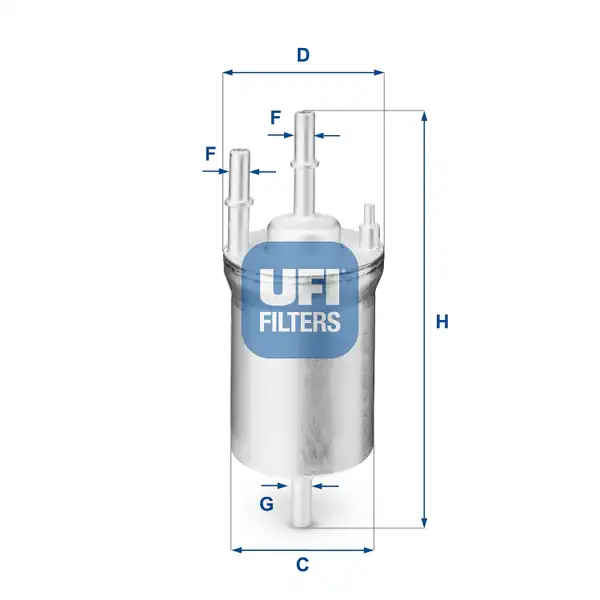 UFI 31-833-00 | Yakıt Filtresi 4 Bar VW Golf V Jetta III Polo IV A3 1 4 1 6